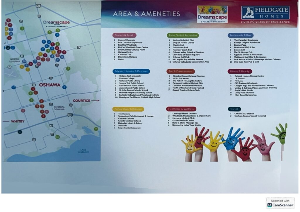 Dreamscape Oshawa Amenities Features